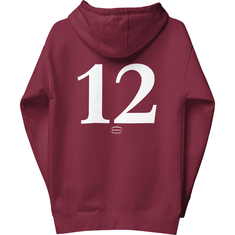 Lions (12) Hoodie Burgundy