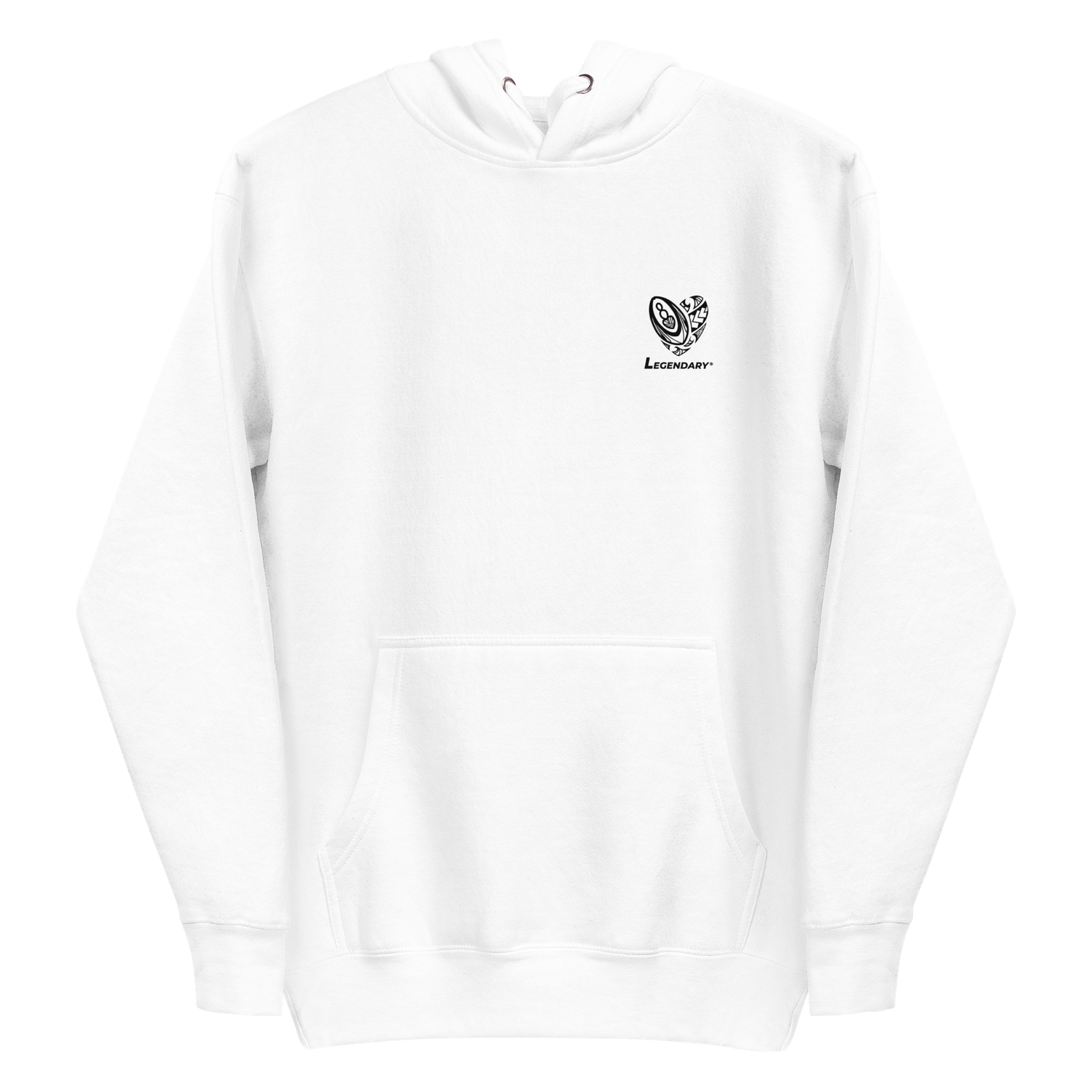 Maori Heart Hoodie White