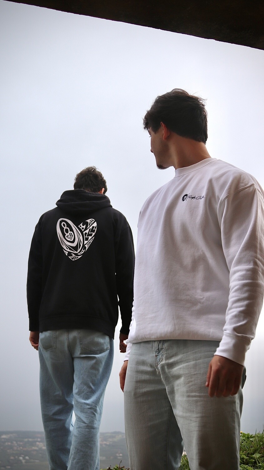Maori Heart Hoodie Black