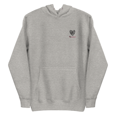 Maori Heart Hoodie Grey