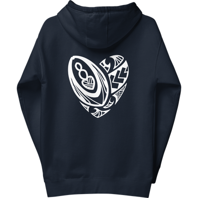 Maori Heart Hoodie Navy