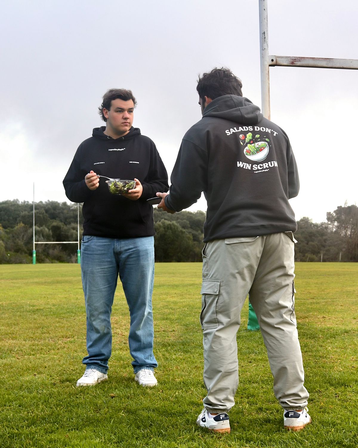 No Salads Hoodie Ash