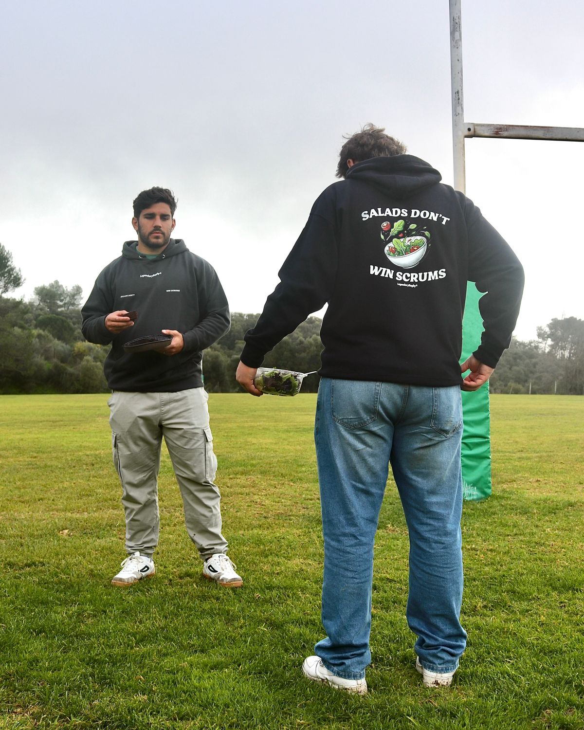 No Salads Hoodie Black