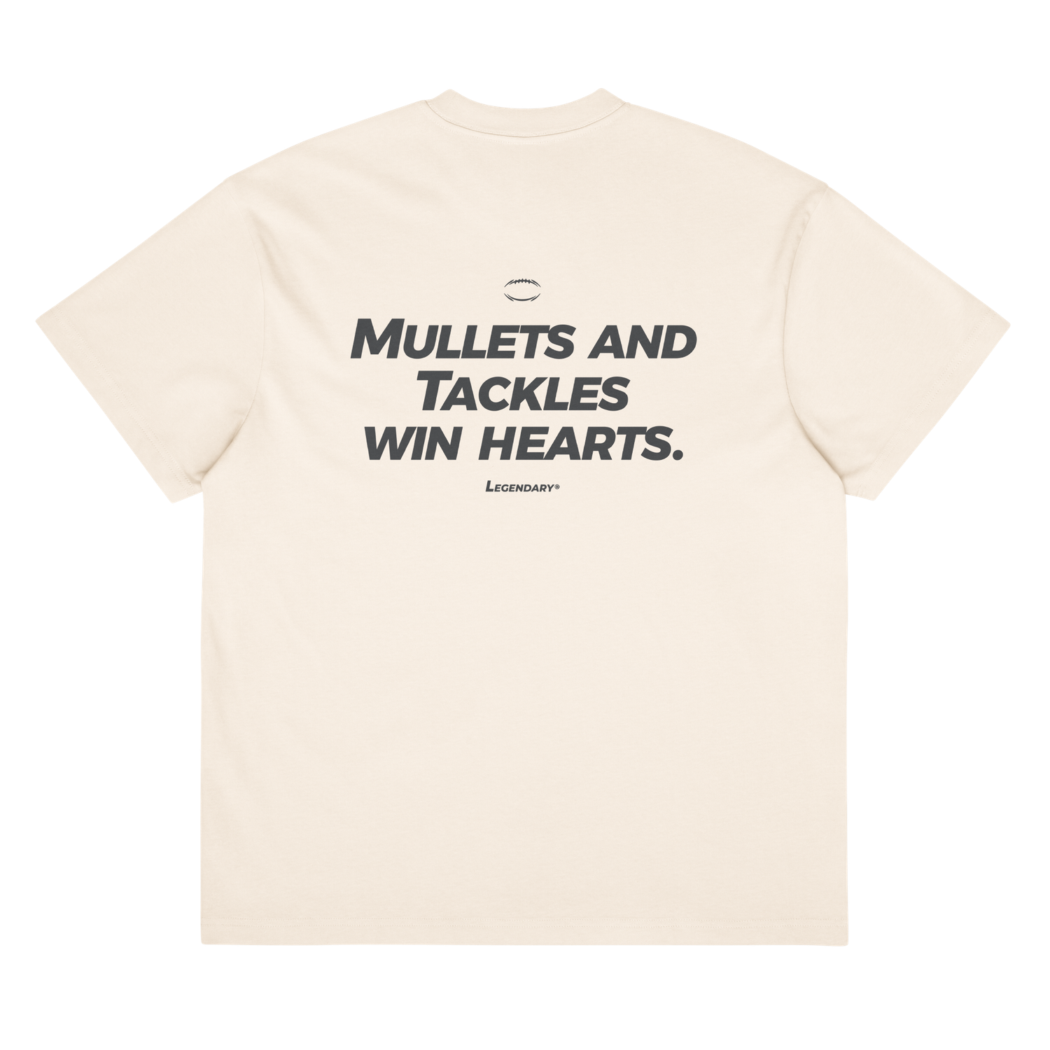Mullets &amp; Tackles Tee Off-White