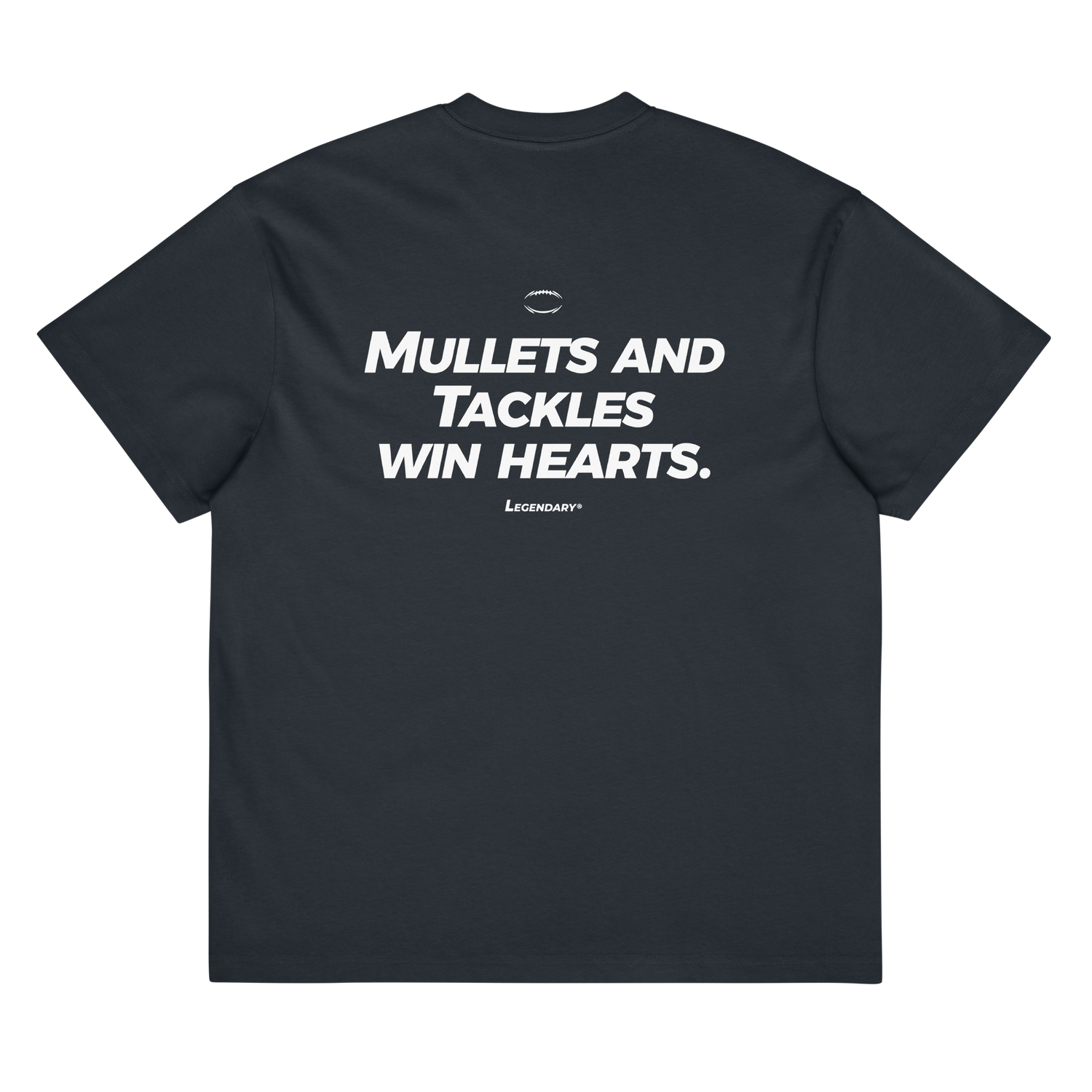 Mullets &amp; Tackles Tee Navy