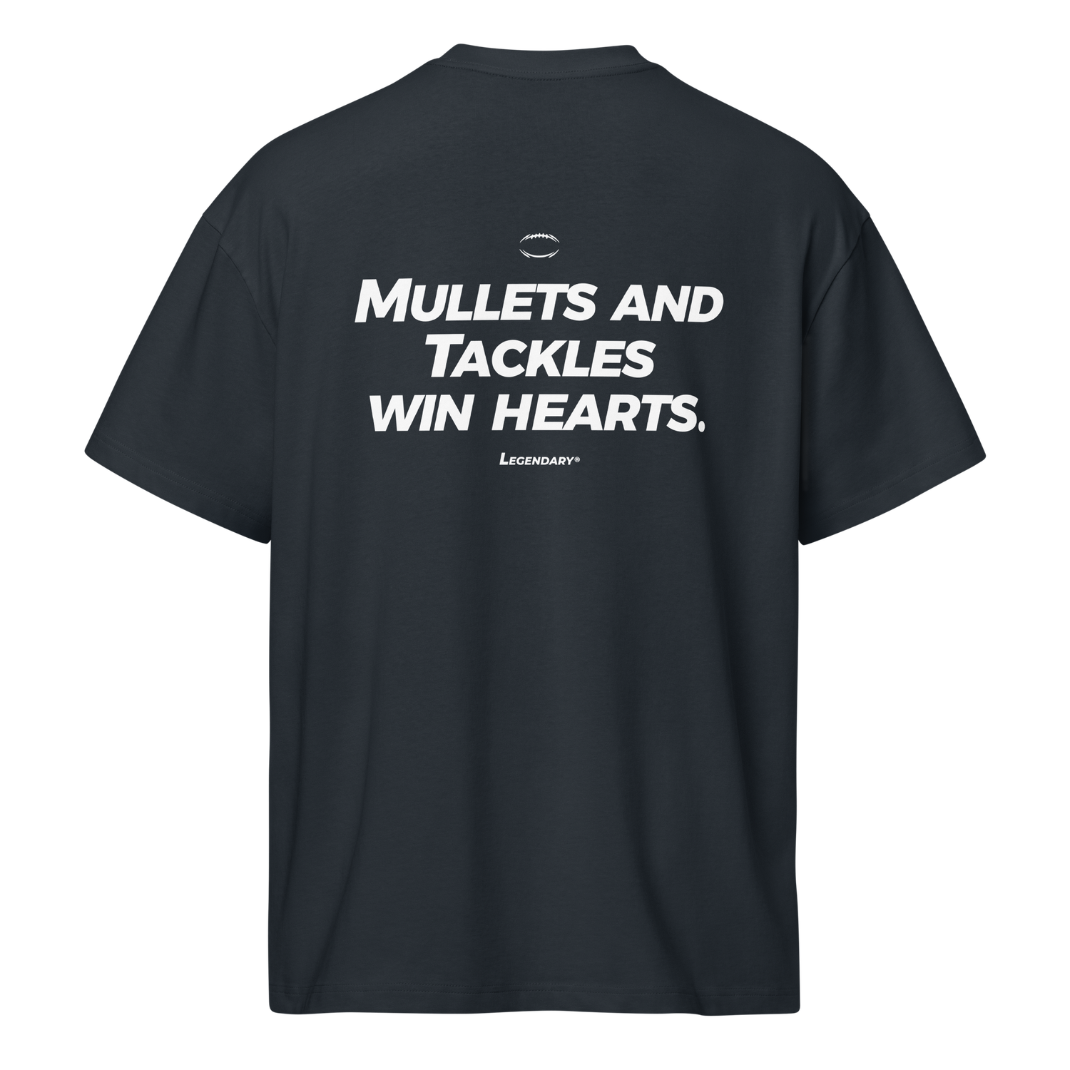 Mullets &amp; Tackles Tee Navy