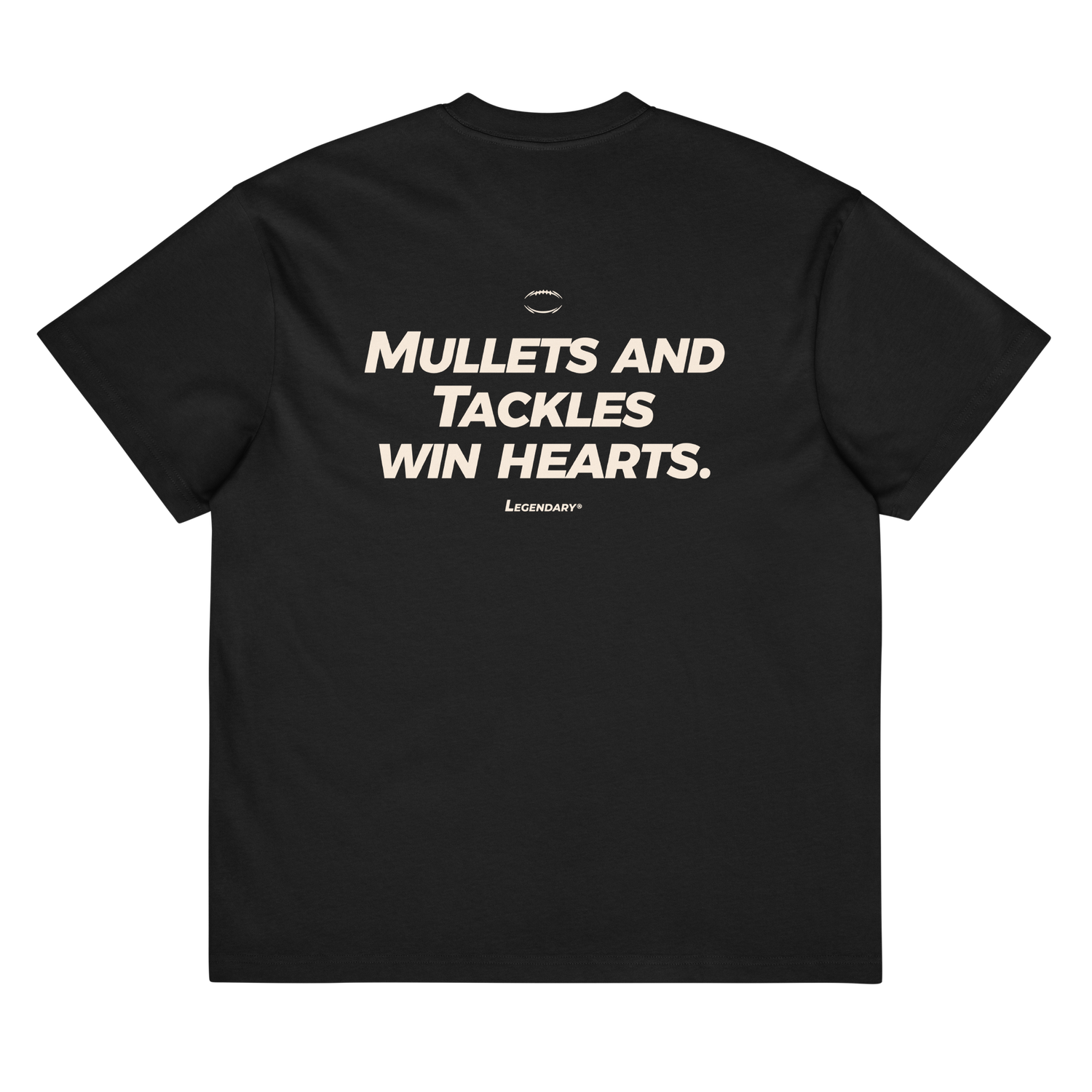 Mullets &amp; Tackles Tee Black