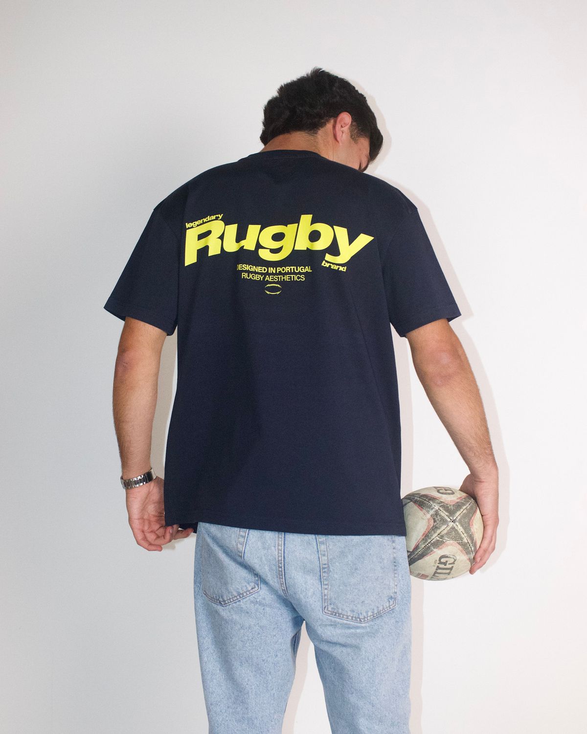 Rugby Aesthetics Tee Navy