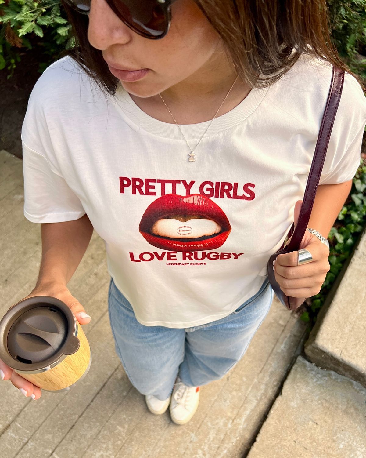 Pretty Girls Crop Top Off-White