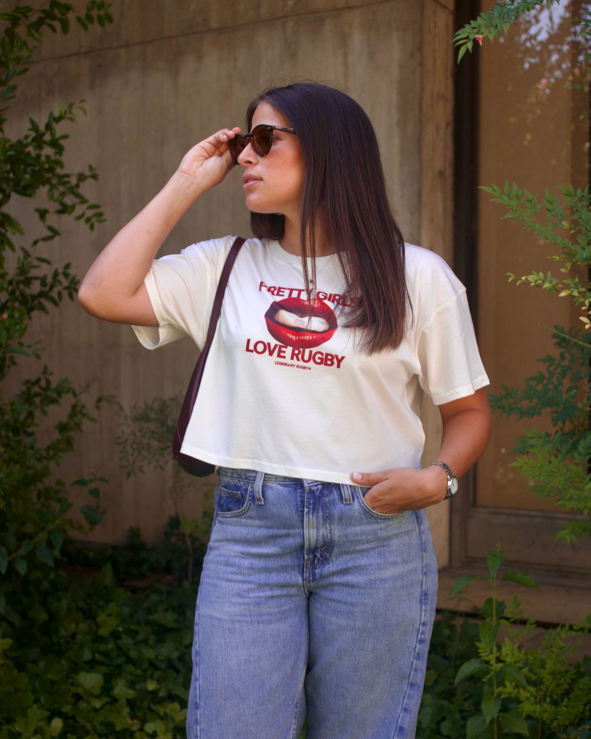 Pretty Girls Crop Top Off-White