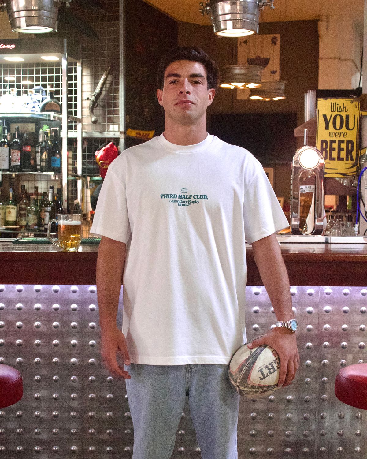 Third Half Tee White