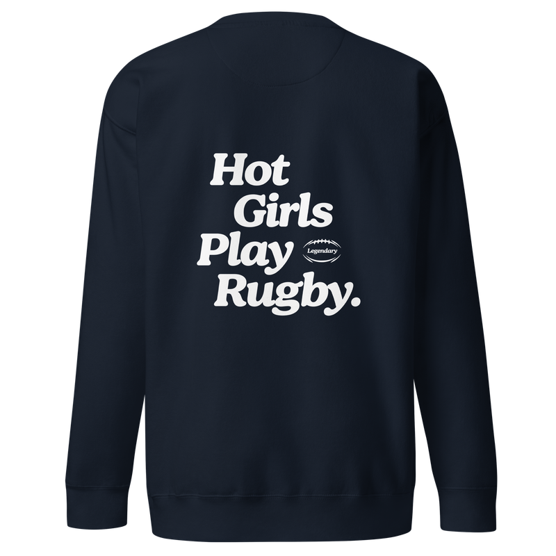 Hot Girls Play Rugby Sweatshirt Navy