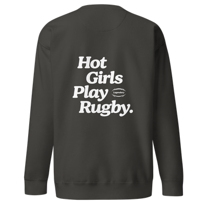 Hot Girls Play Rugby Sweatshirt Ash