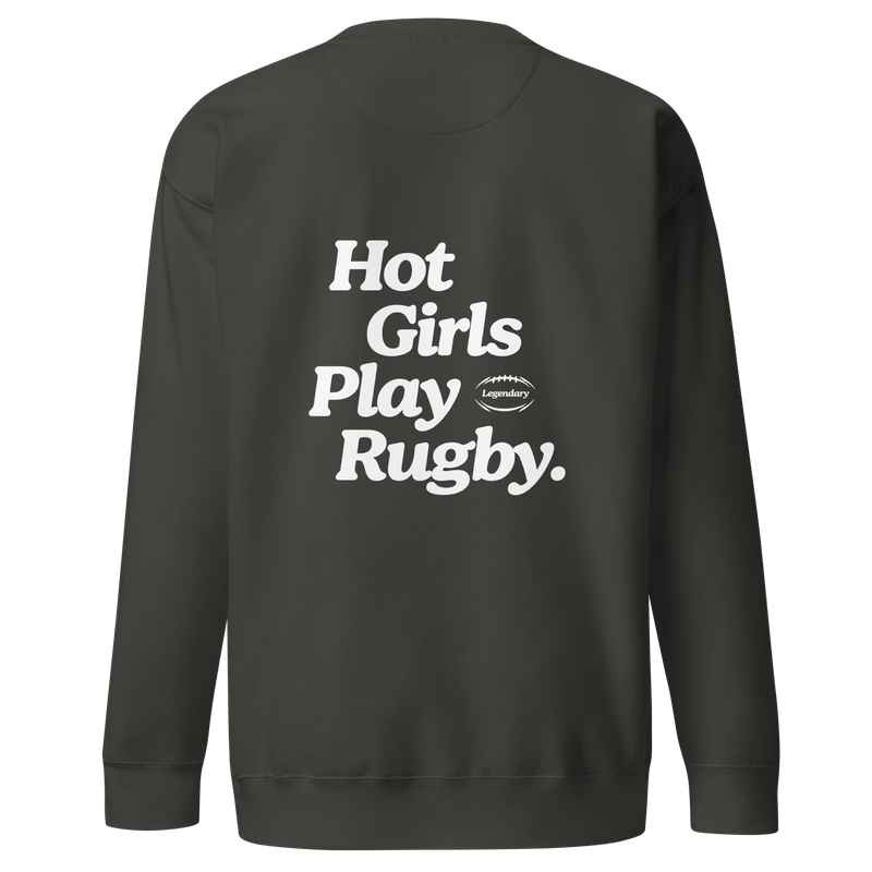 Hot Girls Play Rugby Sweatshirt Ash