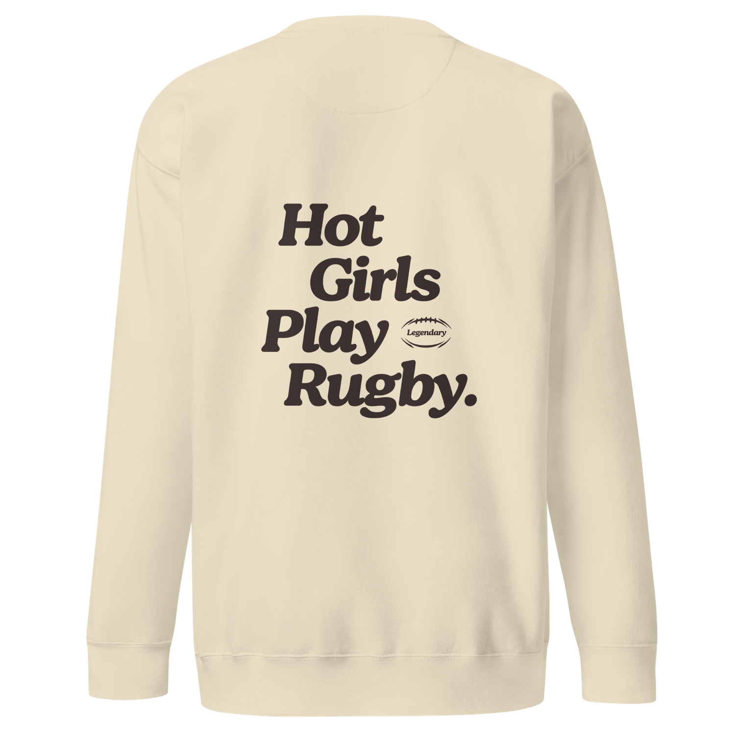 Hot Girls Play Rugby Sweatshirt Marshmallow