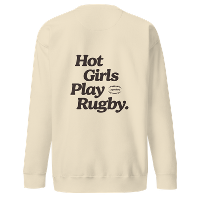 Hot Girls Play Rugby Sweatshirt Marshmallow