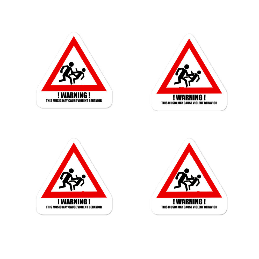 Warning stickers