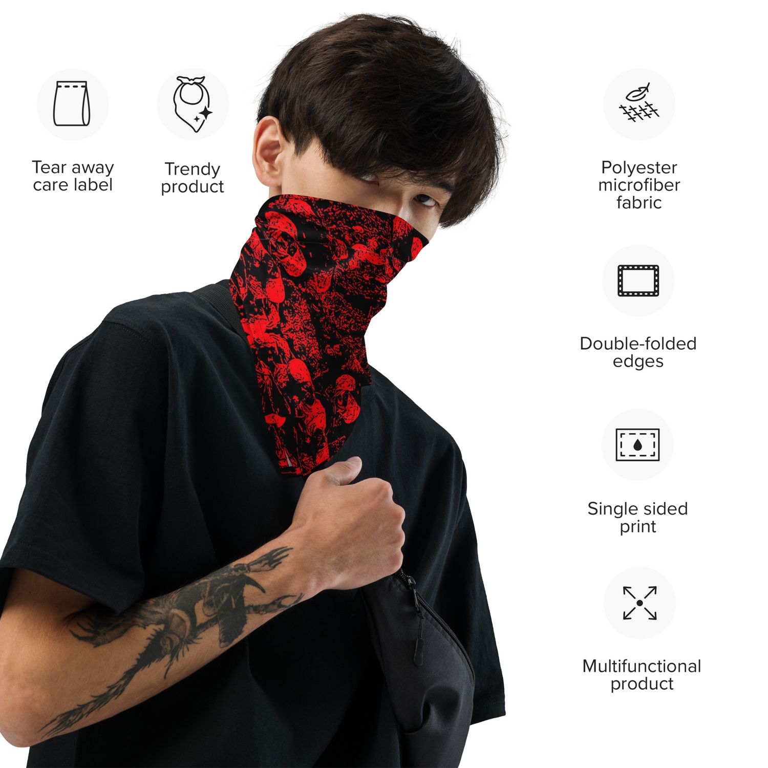 Black and Red Bandana
