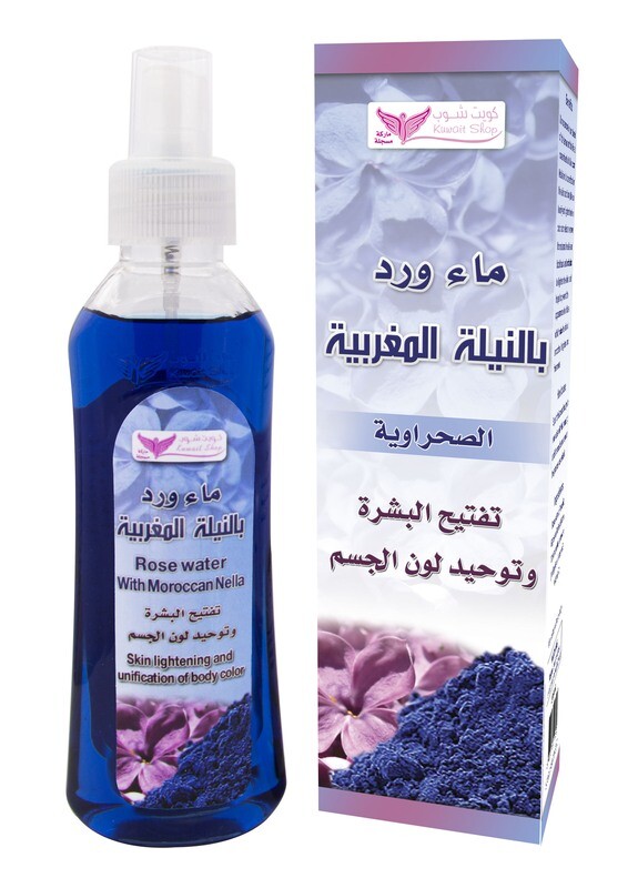 Rose Water with Moroccan Nella 200ml By Kuwait Shop ماء الورد بالنيلة المغربية