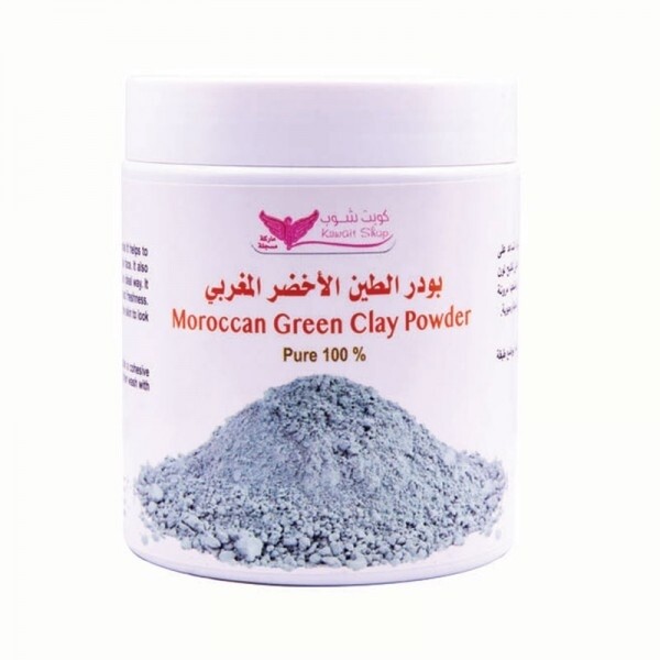 Moroccan Green Clay Powder By Kuwait Shop بودرة الطين الأخضر المغربي