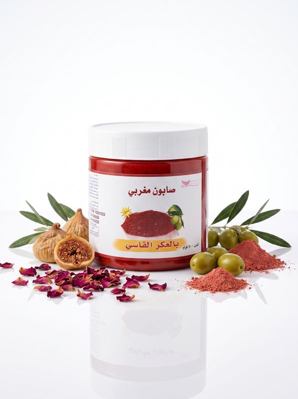 Moroccan Soap with AlAker AlFasi By Kuwait Shop صابون مغربي بالعكر الفاسي