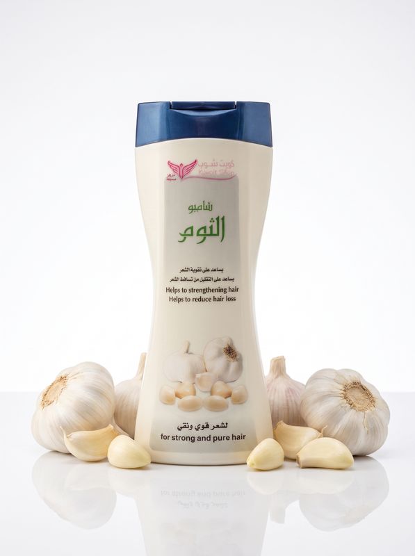 Garlic Shampoo 450 ml By Kuwait Shop شامبو الثوم