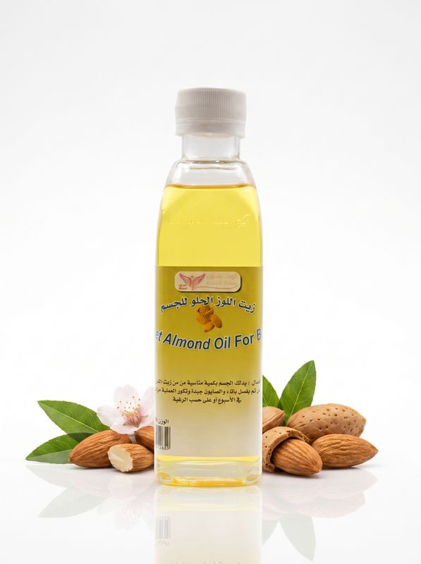 Sweet Almond oil for Body By Kuwait Shop زيت اللوز الحلو للجسم