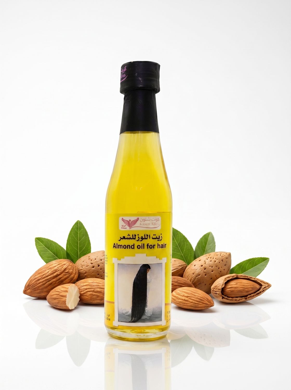Almond Oil for Hair By Kuwait Shop زيت اللوز للشعر