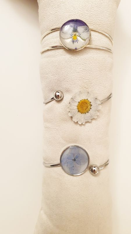 bracciale rigido ortensia