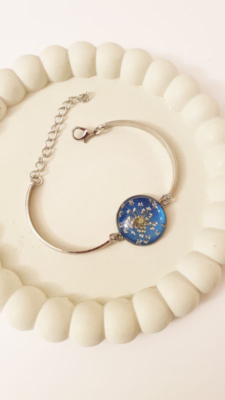 bracciale rigido blu