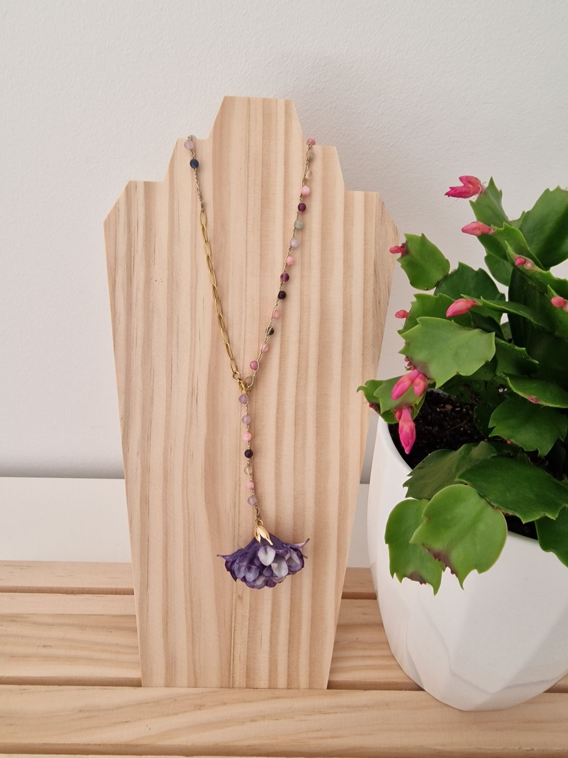 Fiore di stoffa violetto