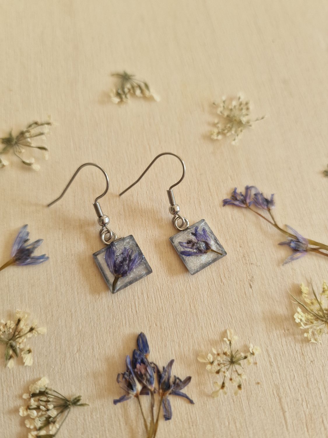 Orecchini scilla quadrati