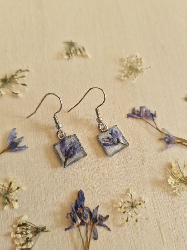 Orecchini scilla quadrati