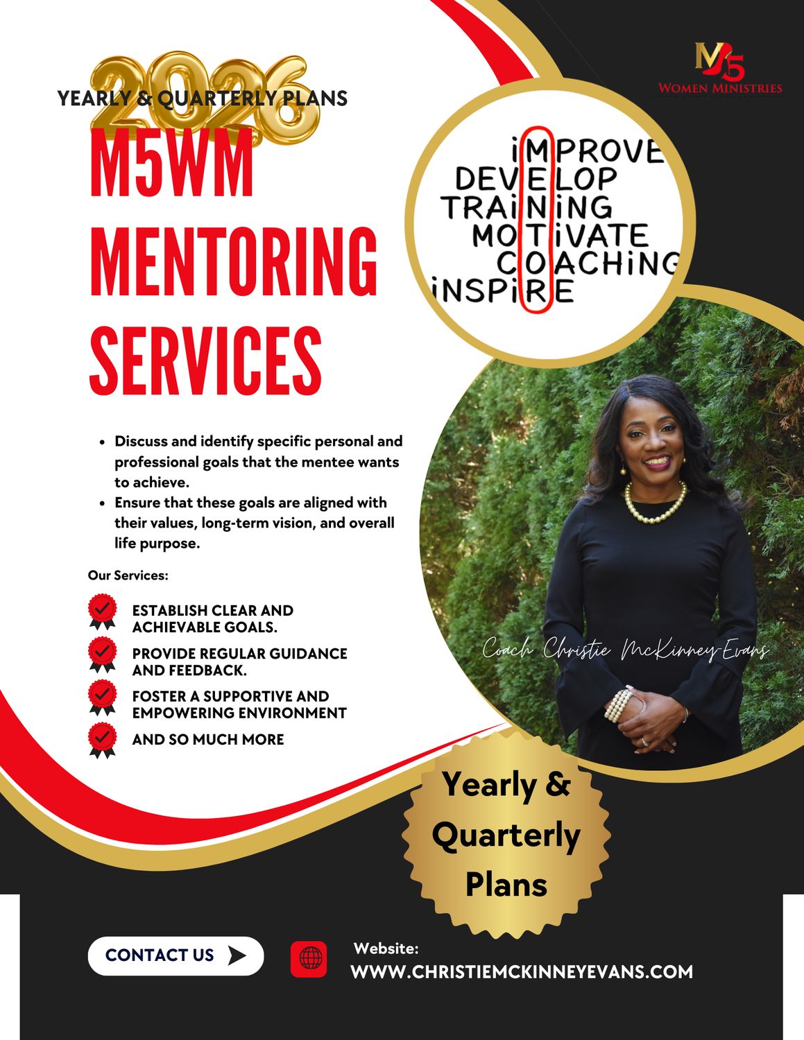 M5WM Mentoring Personal/Professional Services (Plan, Prepare &amp; Execute)