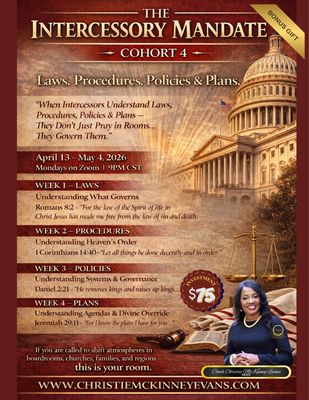 Intercessory Mandate- Cohort 4