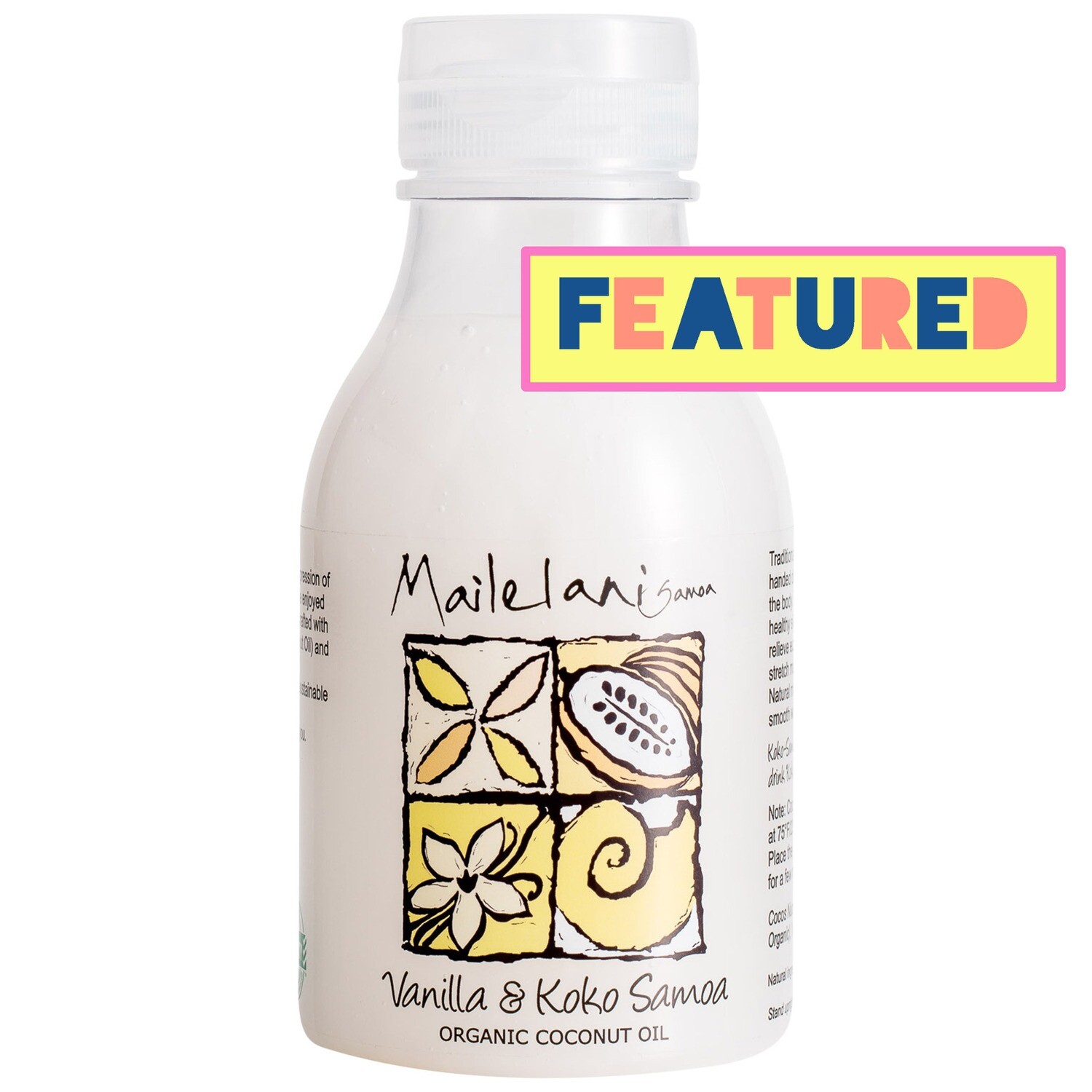 Vanilla & Koko Samoa Organic Coconut Body Oil 300ml / 10.14 fl oz