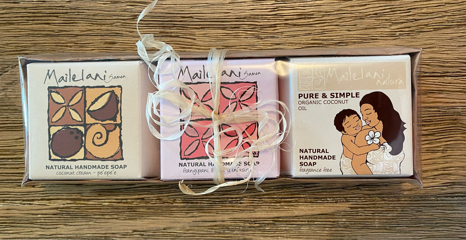 Soaps Gift Set: Coconut, Frangipani & Fragrance-Free