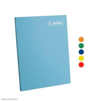 CUADERNO JUSTUS DELUXE T/A4 88H CUADRI. SOLIDO 12 COLORES.
