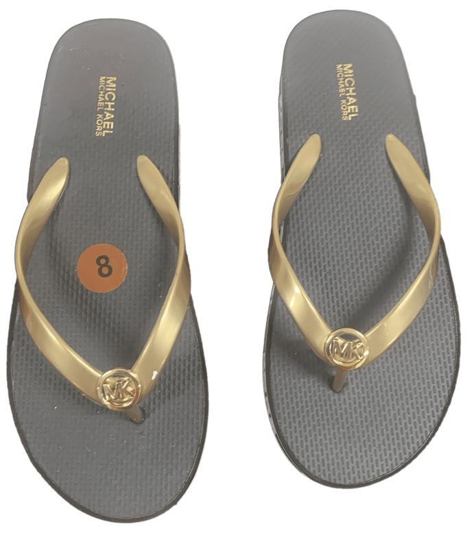 Gold Michael Kors Wedge Flip-flops Gold Michael Kors Wedge Flip-flops