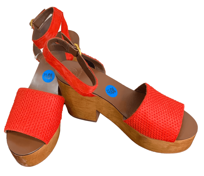 Red Michael Kors Wedge Shoes