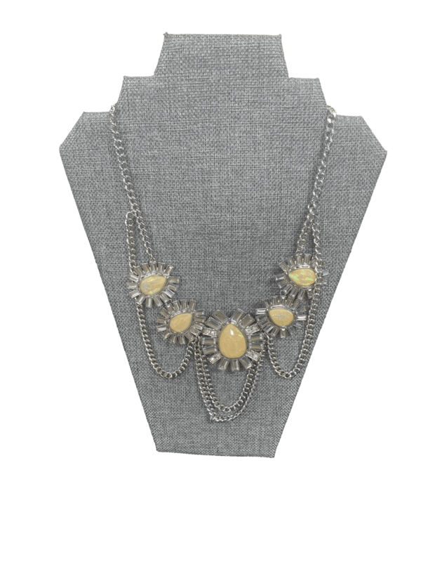 bebe Silver Sun Necklace