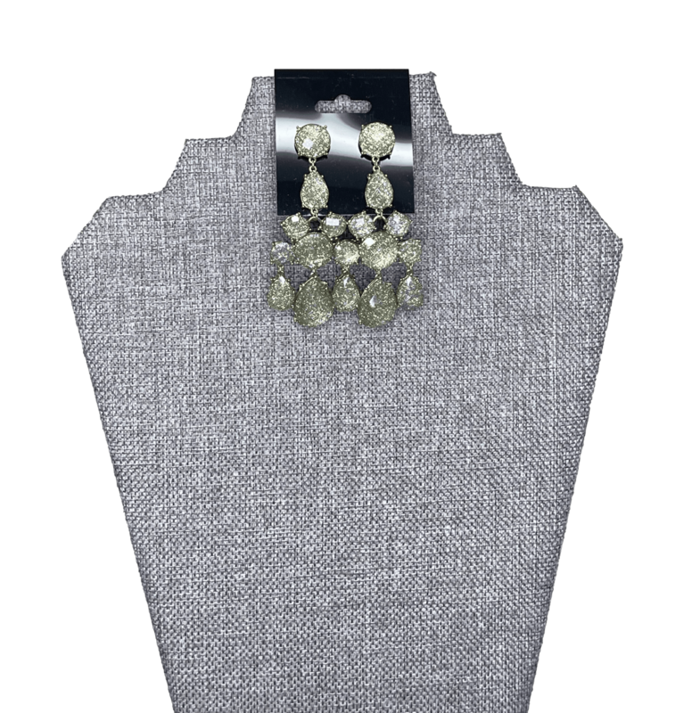 Olive Glitter Earrings