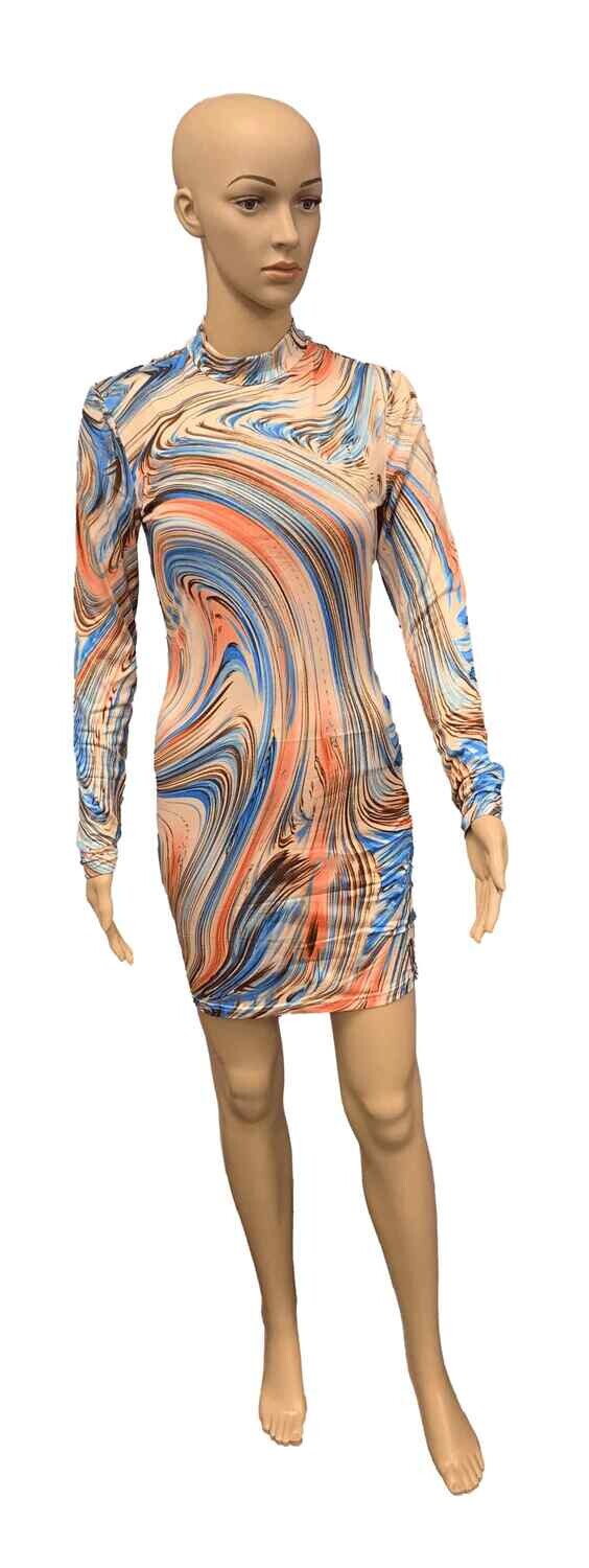 Multicolor Short Dress