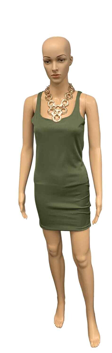 Olive Tank Top Dress