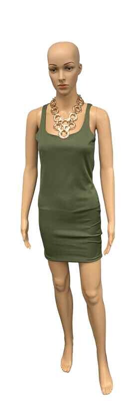 Olive Tank Top Dress