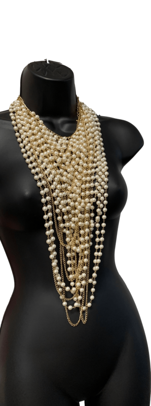 bebe Full Neck Pearl Necklace