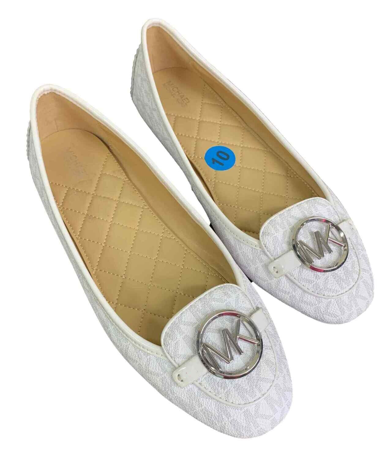 Michael Kors White Flats