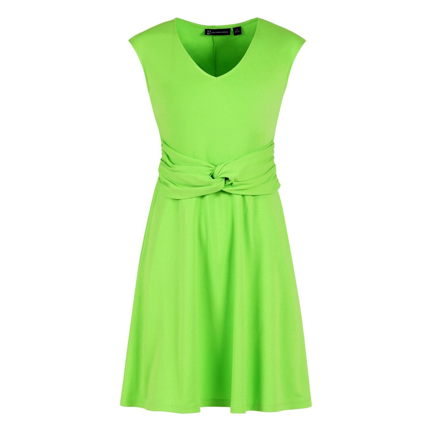 Lime Green Sleeveless Short Dress