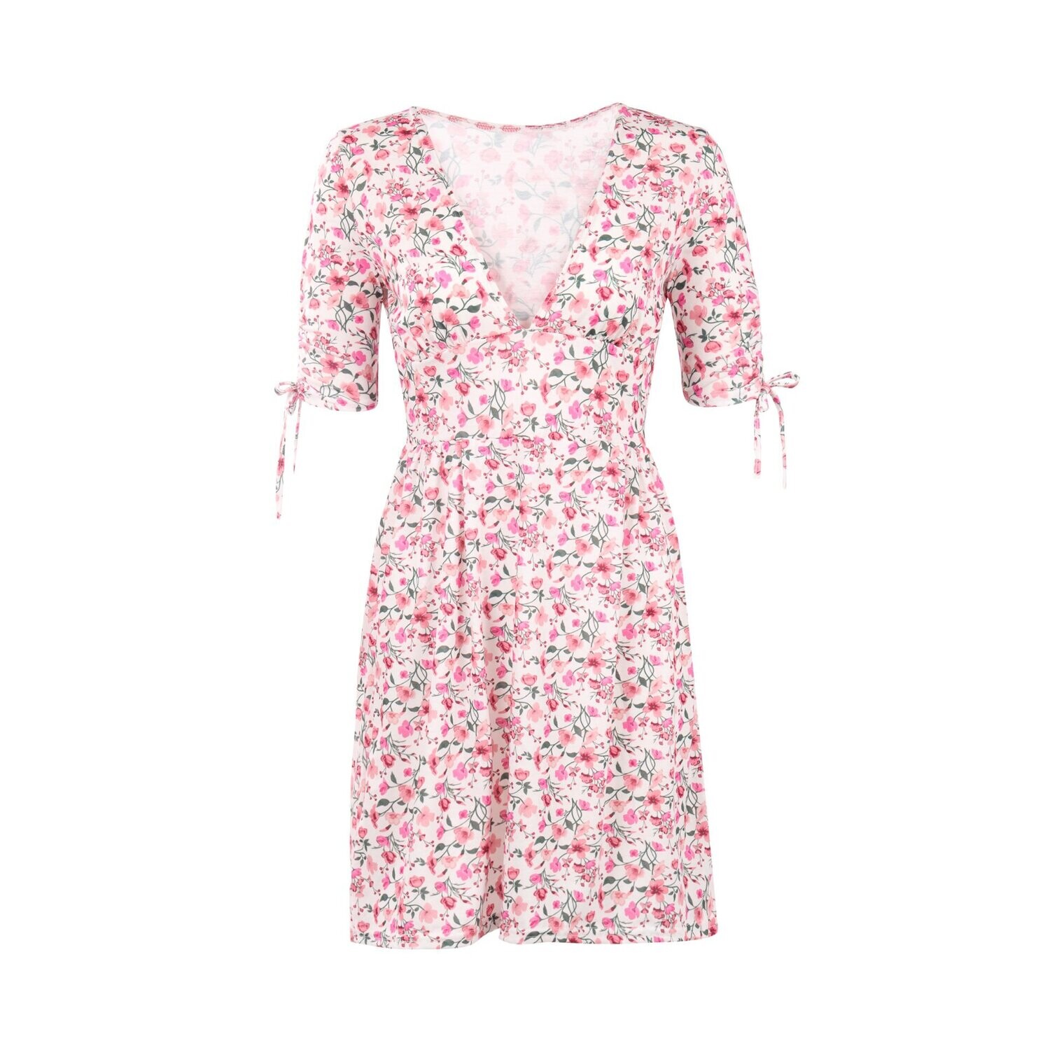 Pink Flower Romper