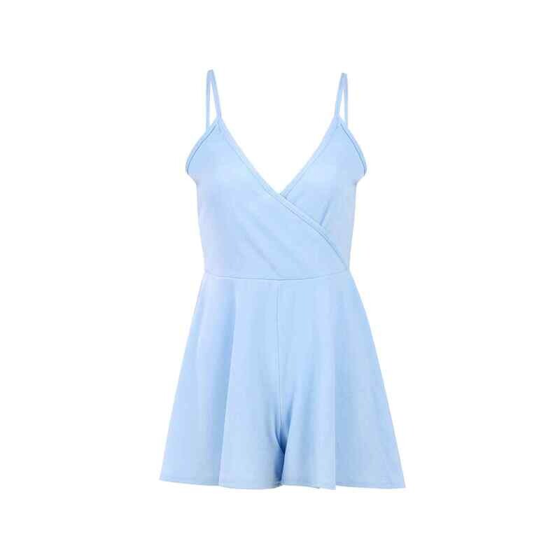 Baby Blue Spaghetti Strap Romper